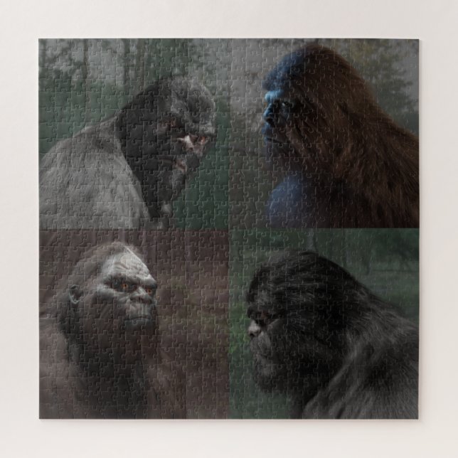 QUEBRA-CABEÇA COLAGEM DE BIGFOOT SASQUATCH (Vertical)