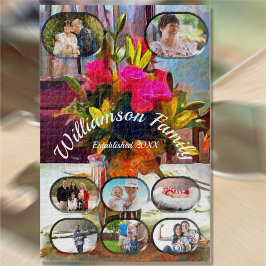 Quebra-cabeça Colagem de Flores Familiares do Amor PM0001