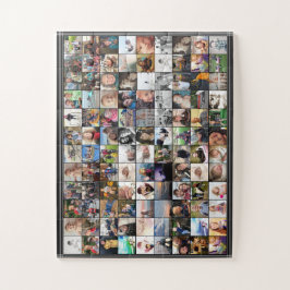 Quebra-cabeça Colagem de Fotografias de 80 Amigos Familiares de 