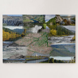 Quebra-cabeça Colagem de Fotografias do Estado de Idaho 13 Pictu