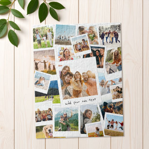 Quebra-cabeça Colagem de Fotografias do Scrapbook Moderno