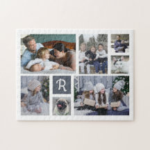 Colagem de Fotografias Familiares Monogramas 7 Ima