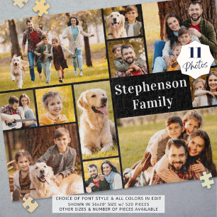 Quebra-cabeça Colagem de Fotografias Simples Personalizada