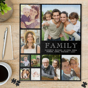 Quebra-cabeça Colagem de Fotos da Família 9