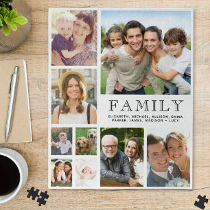 Quebra-cabeça Colagem de Fotos da Família 9