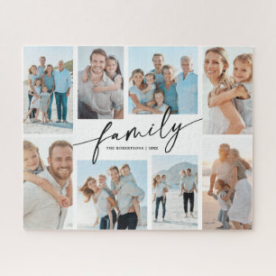 Quebra-cabeça Colagem de Fotos da Família Personalizada 8 Modern