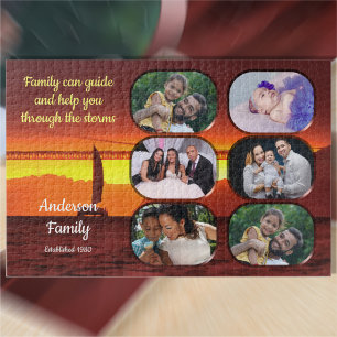 Quebra-cabeça Colagem de Fotos da Família Sunset 1124