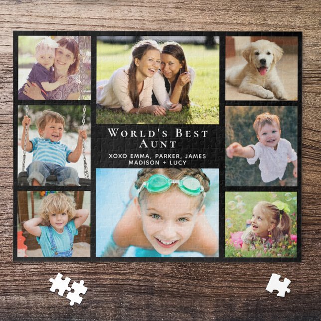 Quebra-cabeça Colagem de Fotos da Melhor Tia 8 do Mundo (Criador carregado)