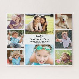 Quebra-cabeça Colagem de Fotos da Melhor Tia Ever Personalizada