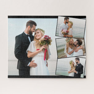 Quebra-cabeça Colagem de Fotos de Casamento com ZigZag Picture M