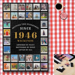 Quebra-cabeça Colagem de Fotos de Memórias da Família dos 80 Ano