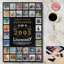 Colagem de Fotos de Memórias Lendárias de Aniversá