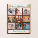 Quebra-cabeça Colagem de Fotos Familiares Hanukkah Gift Keepsawn<br><div class="desc">Do Charm Design Studio: Esta é uma ideia excelente e única para um presente de Chanucá - um quebra-cabeça com fotos da família - facilmente personalizado com fotos favoritas e desfrutado para sempre como um guardião. Este é dimensionado para um quebra-cabeça de 11x14 polegadas. Qualquer pergunta ou variação, entre em...</div>