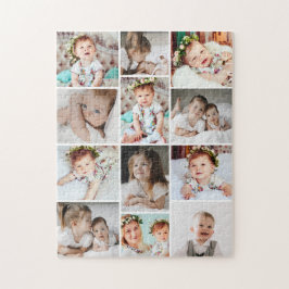 Quebra-cabeça Colagem de Fotos Múltiplas Personalizada com 252 P