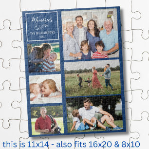 Quebra-cabeça Colagem de Fotos Personalizada CYO 6 Família Moder