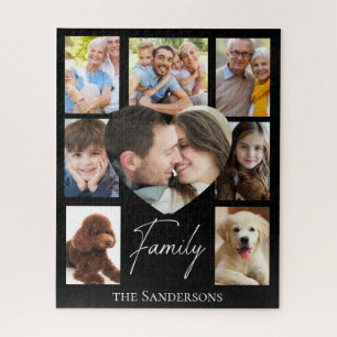 Quebra-cabeça Colagem de Fotos Personalizada da Família