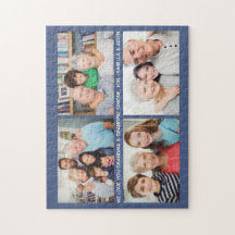Colagem de Fotos Personalizada da Família 4 Texto 