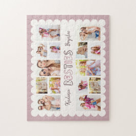 Quebra-cabeça Colagem de Fotos Personalizada de 16 Fotos Amigas 