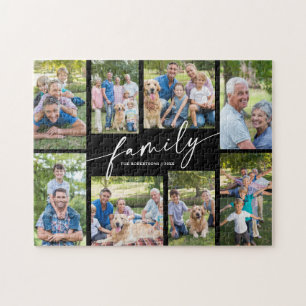 Quebra-cabeça Colagem de Fotos Personalizada Moderna 8 Família R