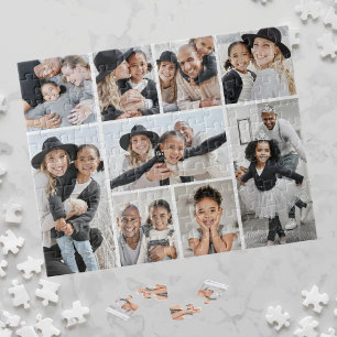 Quebra-cabeça Colagem de Fotos Personalizadas da Família