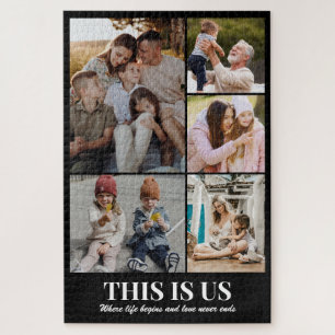 Quebra-cabeça Colagem de Fotos Personalizadas da Família 5 Image