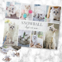 Colagem de Fotos Personalizadas de Animais de Esti