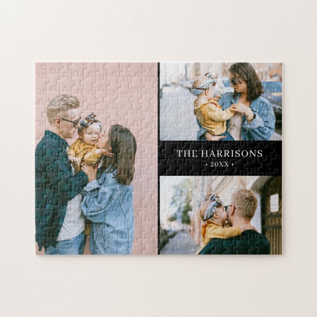 Quebra-cabeça Colagem de Fotos Simples (Horizontal)