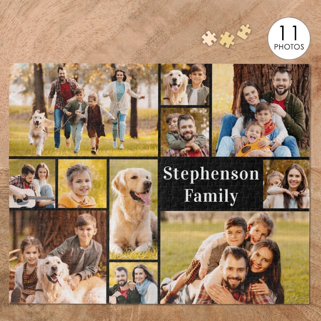 Quebra-cabeça Colagem de Fotos Única 11 Simples Personalizada (Criador carregado)
