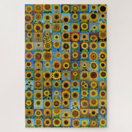 Quebra-cabeça Colagem de girassóis