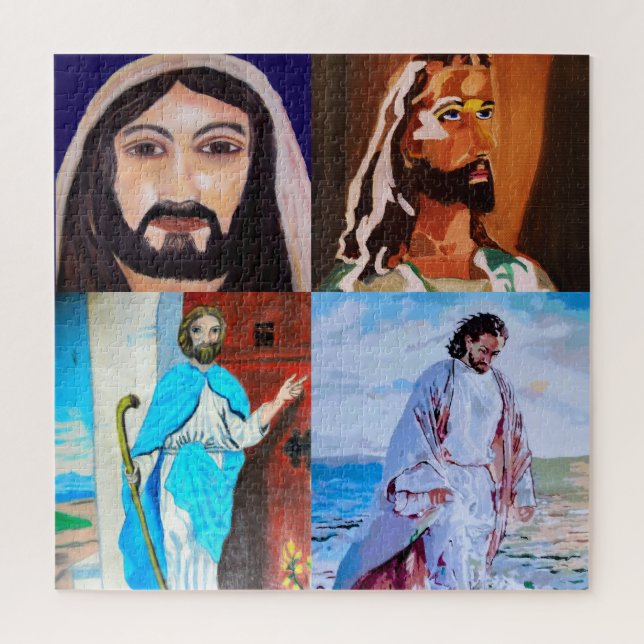 Quebra-cabeça colagem de JESUS CRISTO (Vertical)