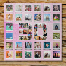 Quebra-cabeça Colagem de Memórias Fotográficas da Família aniver