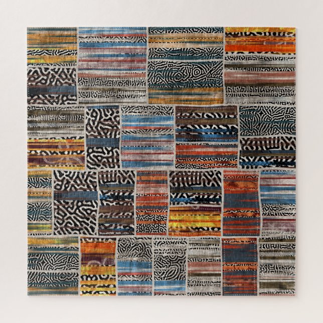 Quebra-cabeça Colagem de patch: Extravaganza de padrão quilo (Vertical)