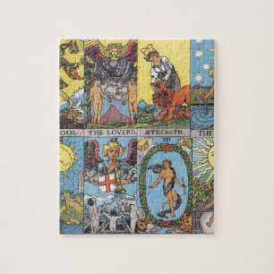Quebra-cabeça Colagem do cartão de Tarot