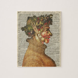 Quebra-cabeça Colagem do vintage do verão de Arcimboldo na