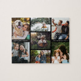 Quebra-cabeça Colagem Mínima de Fotos Simples da Família Multifo
