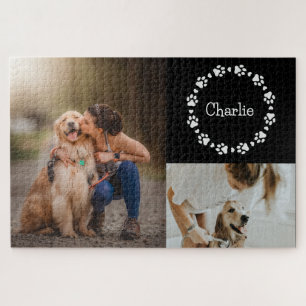 Quebra-cabeça Colagem Personalizada de Fotografias de Cão Impres