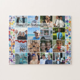 Quebra-cabeça Colagem personalizada de fotos de aniversário