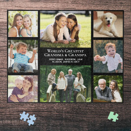 Quebra-cabeça Colagem Personalizada de Fotos dos Maiores Avós do