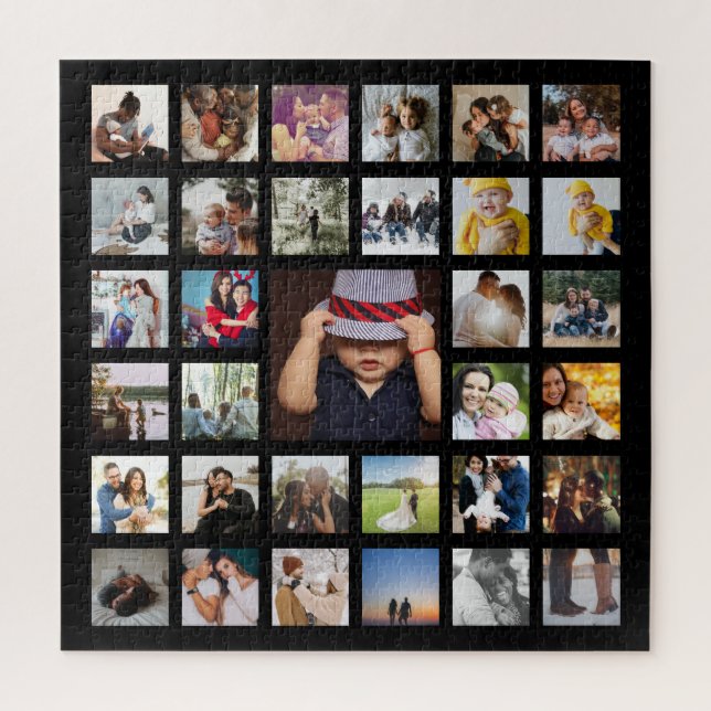 Quebra-cabeça Colagem Personalizada Feita (Vertical)