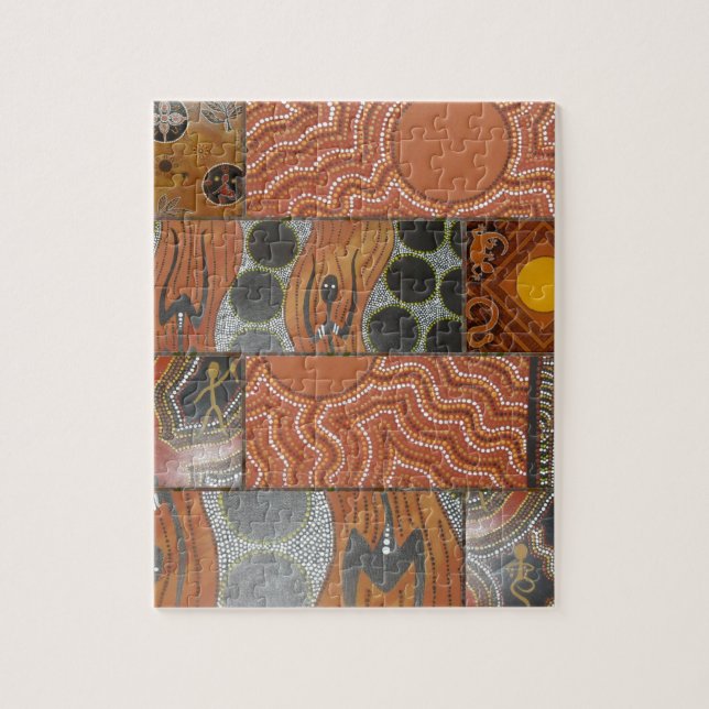 Quebra-cabeça Colagem principal aborígene .jpg (Vertical)