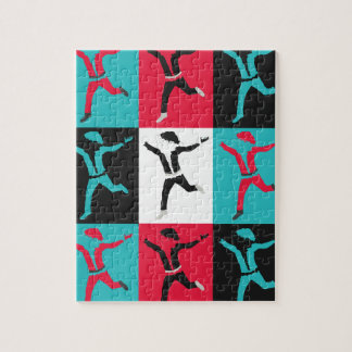 Quebra-cabeça Coleção de arte do Natal do papai noel do pop