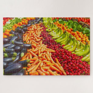 Quebra-cabeça Coleção de Frutas e Produtos Hortícolas
