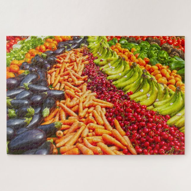 Quebra-cabeça Coleção de frutas e Vegetais (Horizontal)