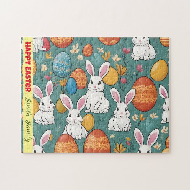 Quebra-cabeça Coleção de Páscoas Trendy Bunny (Horizontal)
