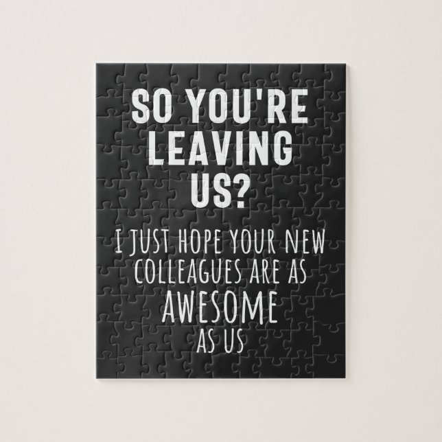 Quebra-cabeça colega despedida, aposentada, colega de trabalho,  (Vertical)