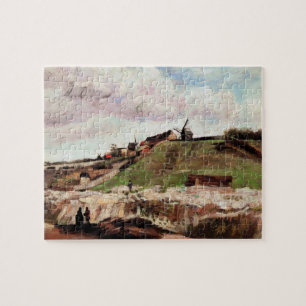 Quebra-cabeça Colina de Montmartre com Pedreira por Vincent van