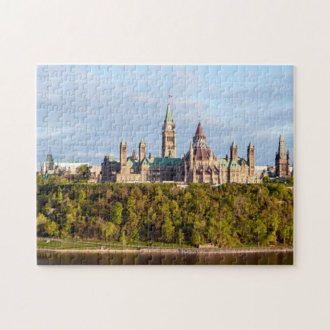 Quebra-cabeça Colina do Parlamento em Otava - Ontário, Canadá (Horizontal)