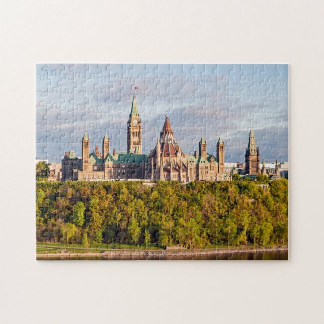 Quebra-cabeça Colina do Parlamento em Otava - Ontário, Canadá (Horizontal)