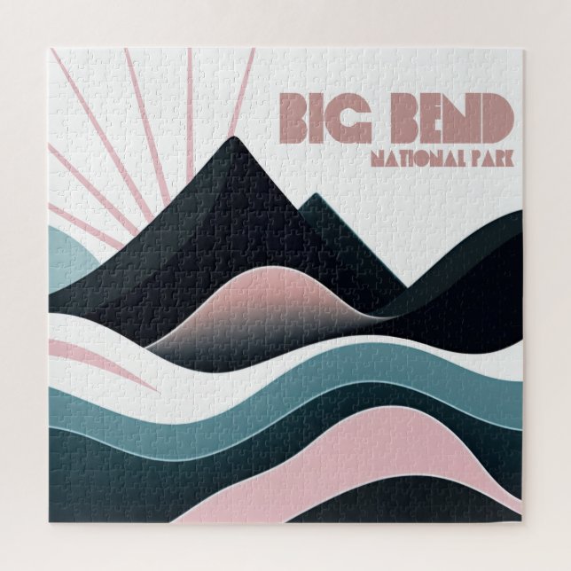 Quebra-cabeça Colinas Coloridas do Parque Nacional Big Bend (Vertical)