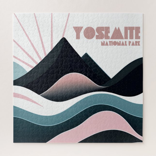 Quebra-cabeça Colinas Coloridas do Parque Nacional Yosemite (Vertical)